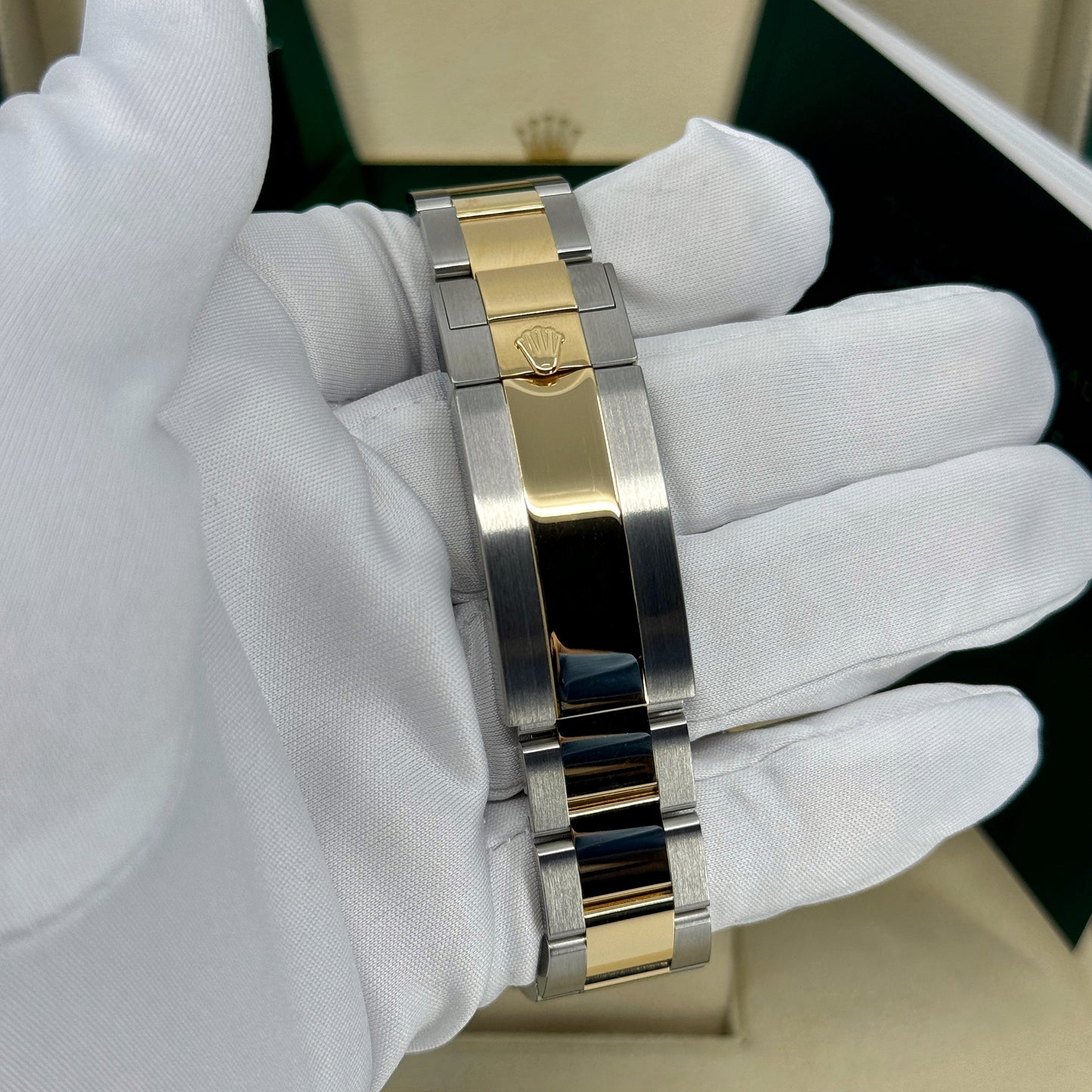 Rolex Submariner 41mm, Date, 18k YG & Stainless Steel, Blue, Ref# 126613LB, dated 2025