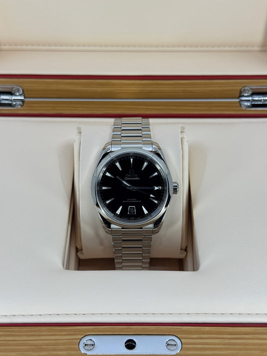 Omega Seamaster Aqua Terra 150M 38mm, Steel, Black, Ref# 220.10.38.20.01.004, dated 2026
