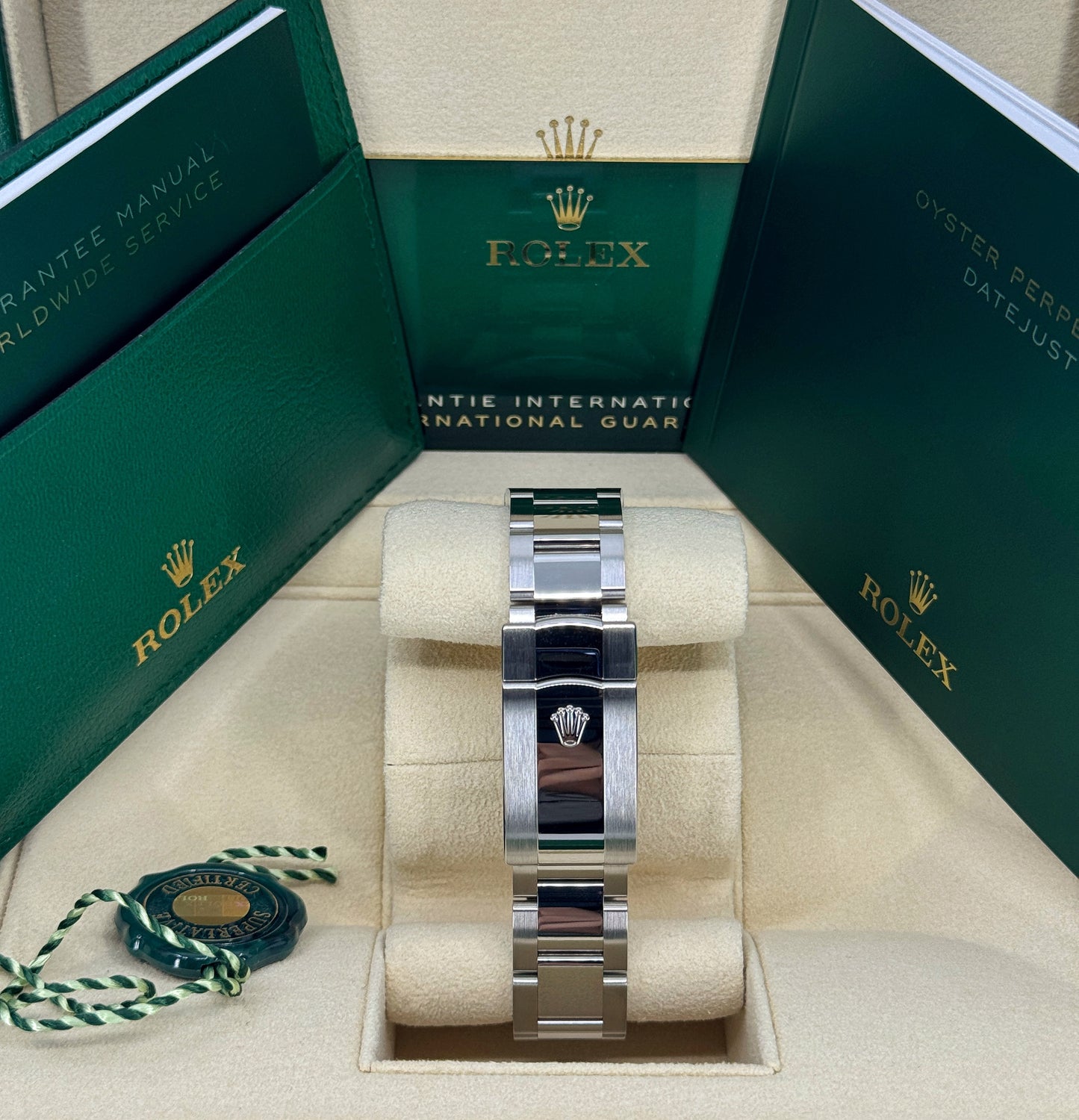 Rolex Datejust 41mm, Stainless Steel, Wimbledon, Slate, Oyster, Ref# 126300-0013, dated 2025