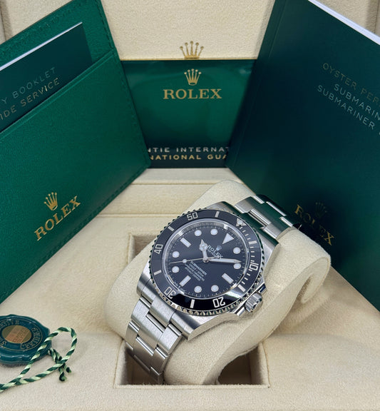 Rolex Submariner 41mm, No Date, Stainless Steel, Black, Ref# 124060, dated 2025