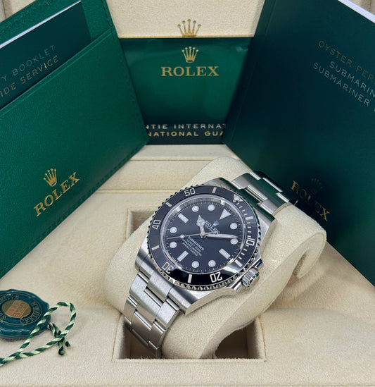 Rolex Submariner 41mm, No Date, Stainless Steel, Black, Ref# 124060, dated 2025
