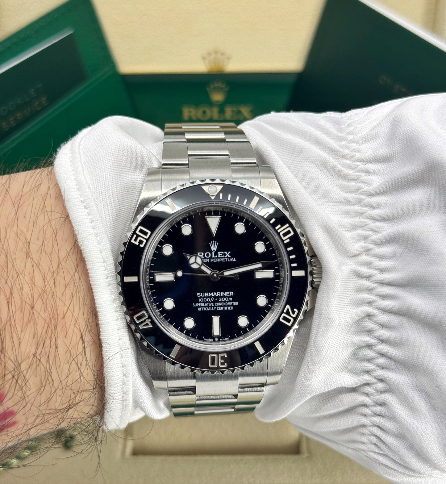 Rolex Submariner 41mm, No Date, Stainless Steel, Black, Ref# 124060, dated 2025