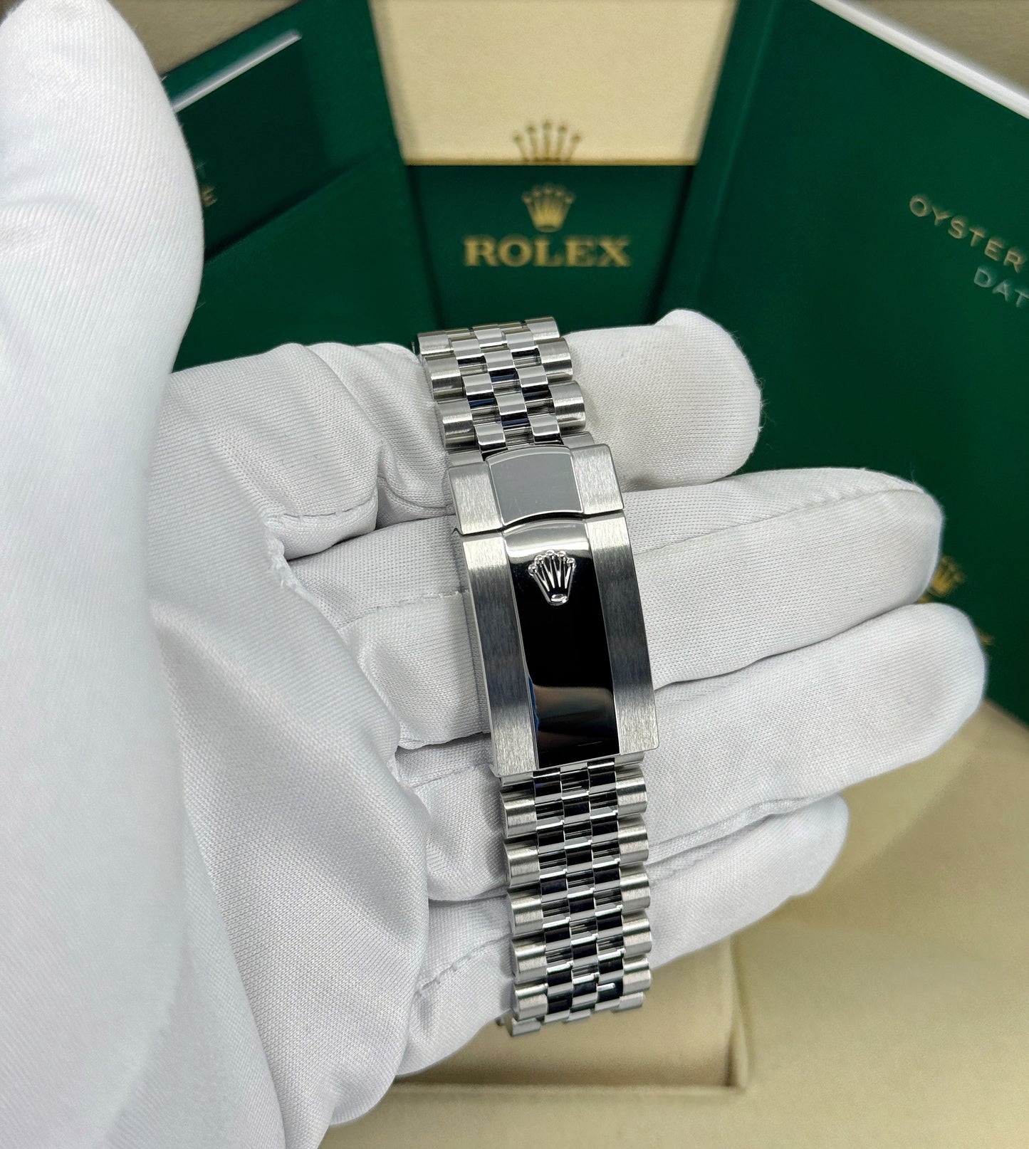 Rolex Datejust 36mm, Stainless Steel, Green, Jubilee, Ref# 126200-0023, dated 2025