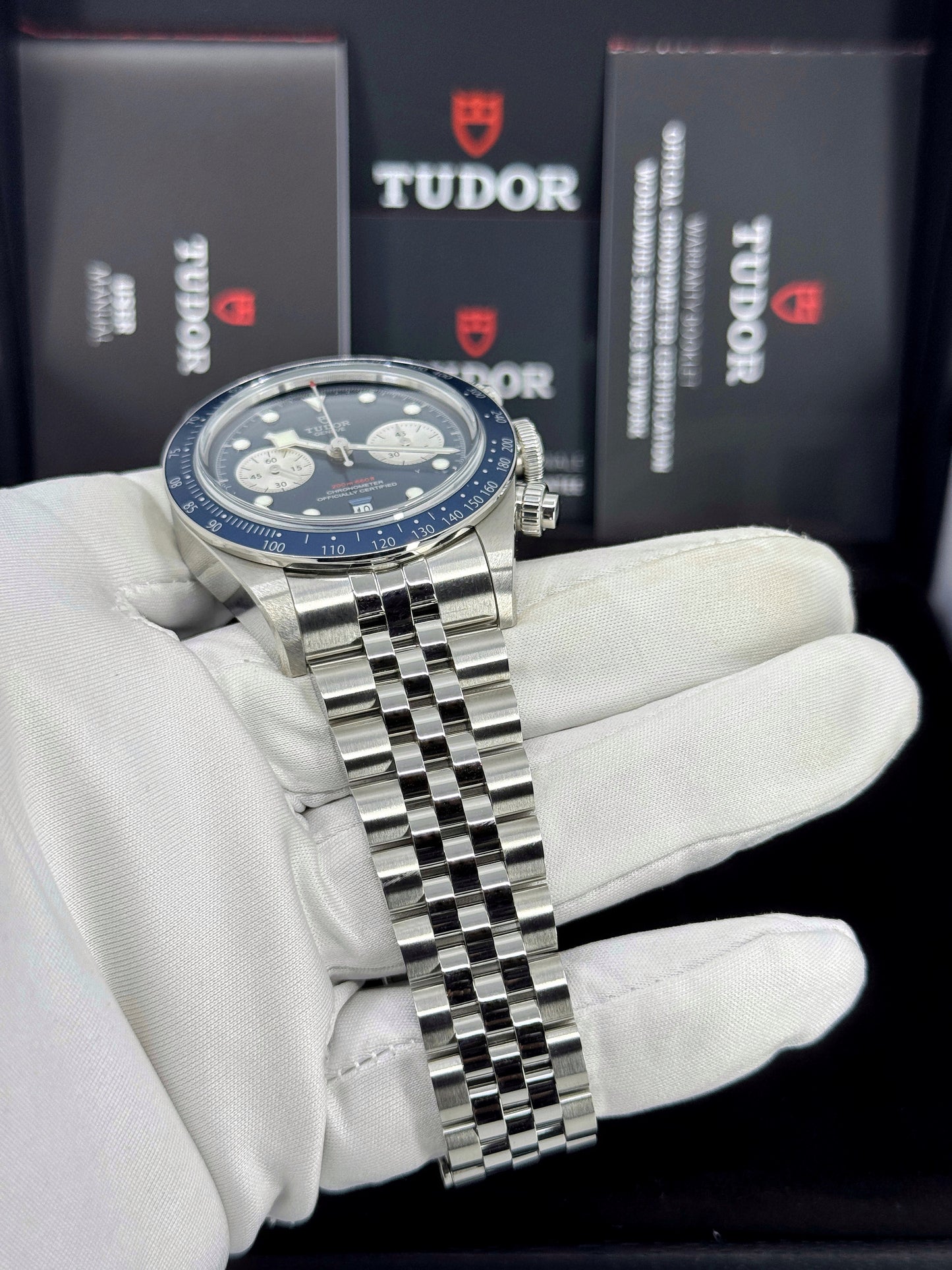 Tudor Black Bay Chrono 41mm, Boutique Edition, Blue, Ref# 79360B-0002, dated 2025