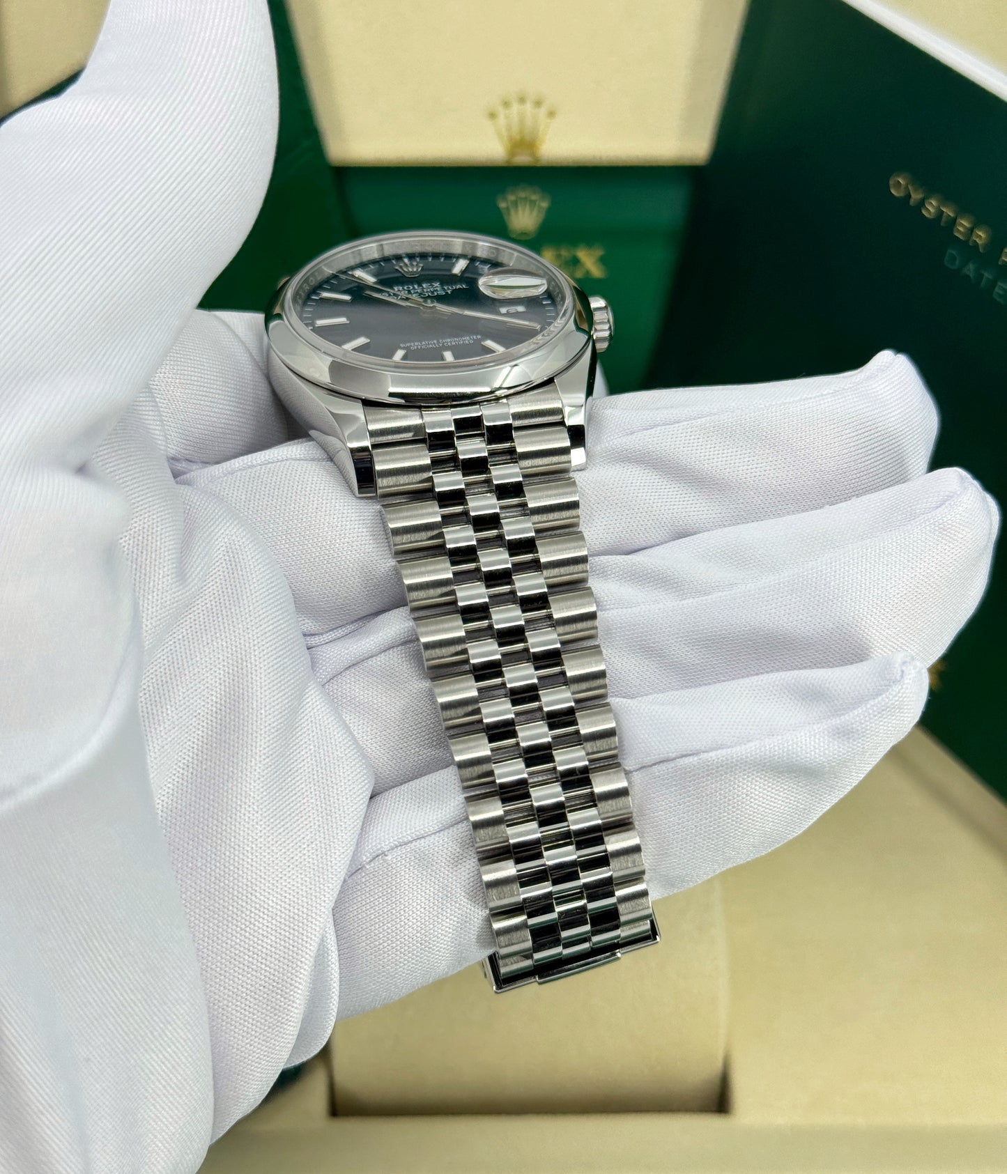 Rolex Datejust 36mm, Stainless Steel, Blue, Jubilee, Ref# 126200-0005, dated 2025