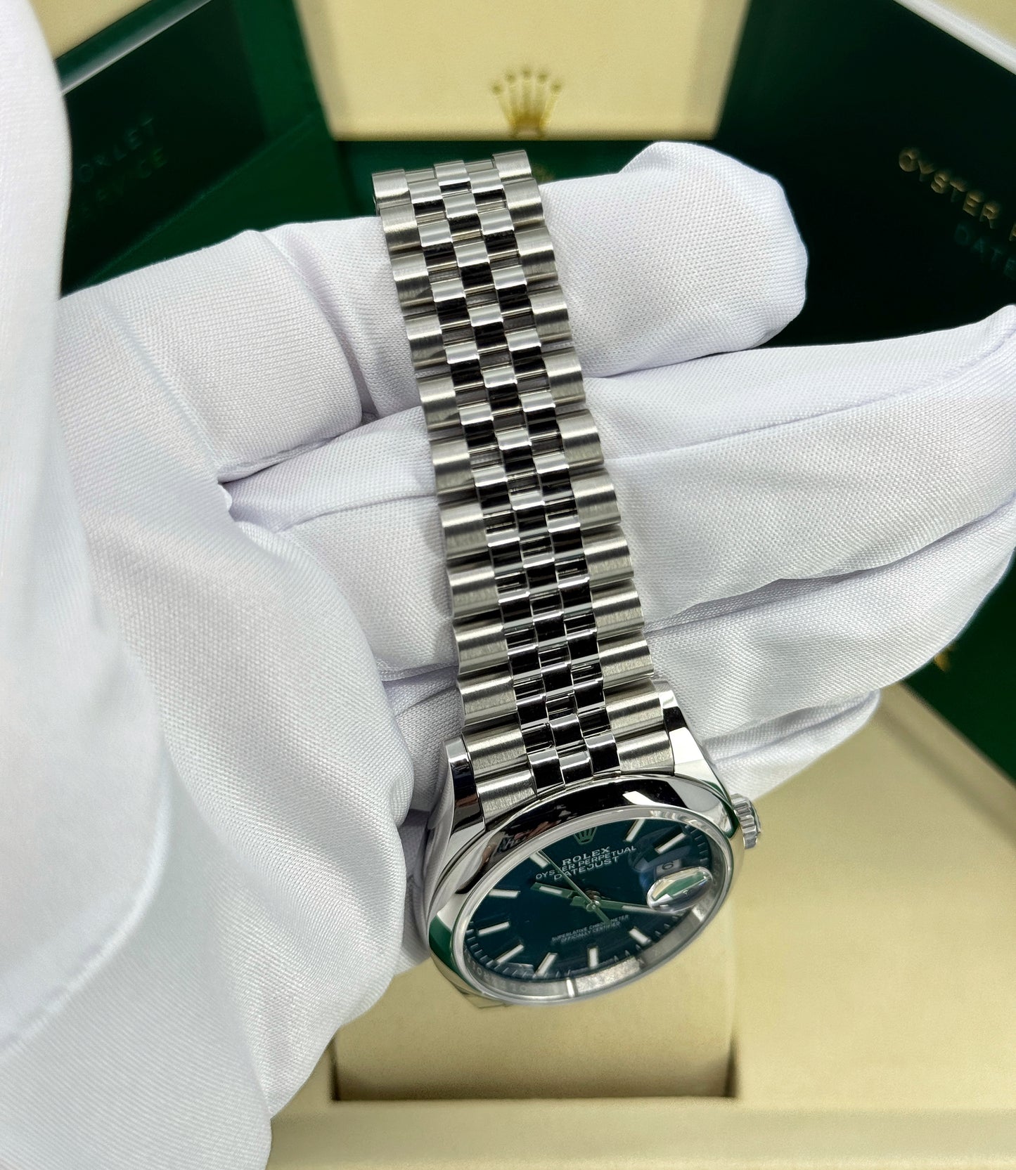 Rolex Datejust 36mm, Stainless Steel, Blue, Jubilee, Ref# 126200-0005, dated 2025