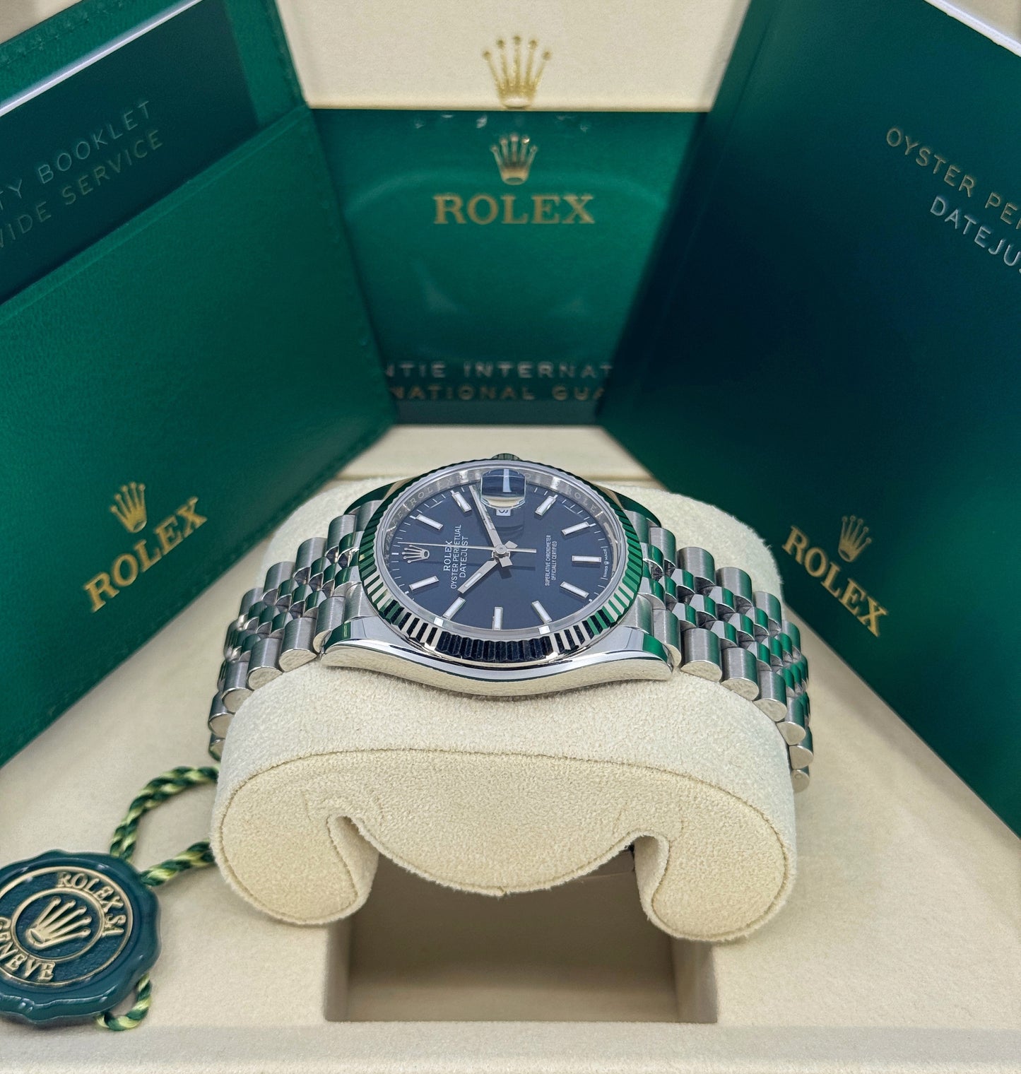 Rolex Datejust 36mm, Stainless Steel, Blue, Jubilee, Ref# 126234-0017, dated 2025