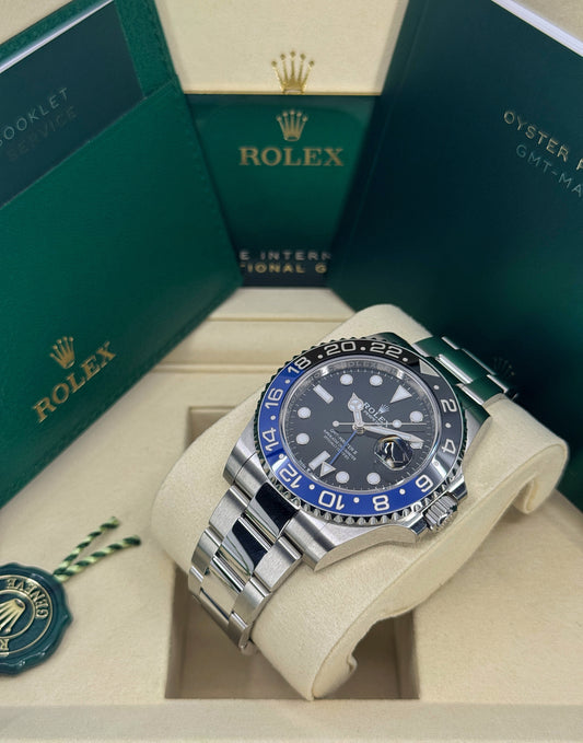 Rolex GMT-Master II 40mm, Stainless Steel, Batman, Oyster, Ref# 126710BLNR-0003, dated 2025