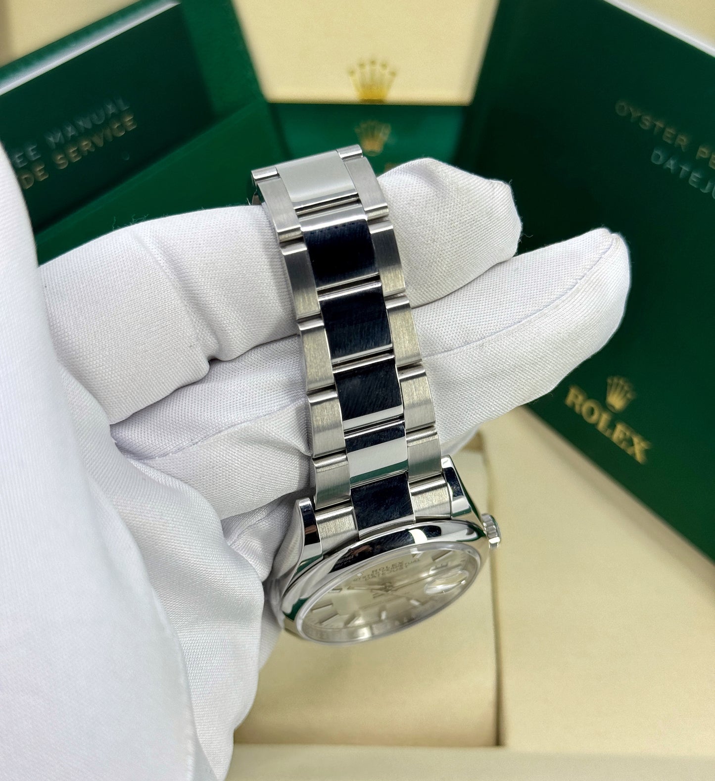 Rolex Datejust 36mm, Stainless Steel, Silver, Oyster, Ref# 126200-0002, dated 2025