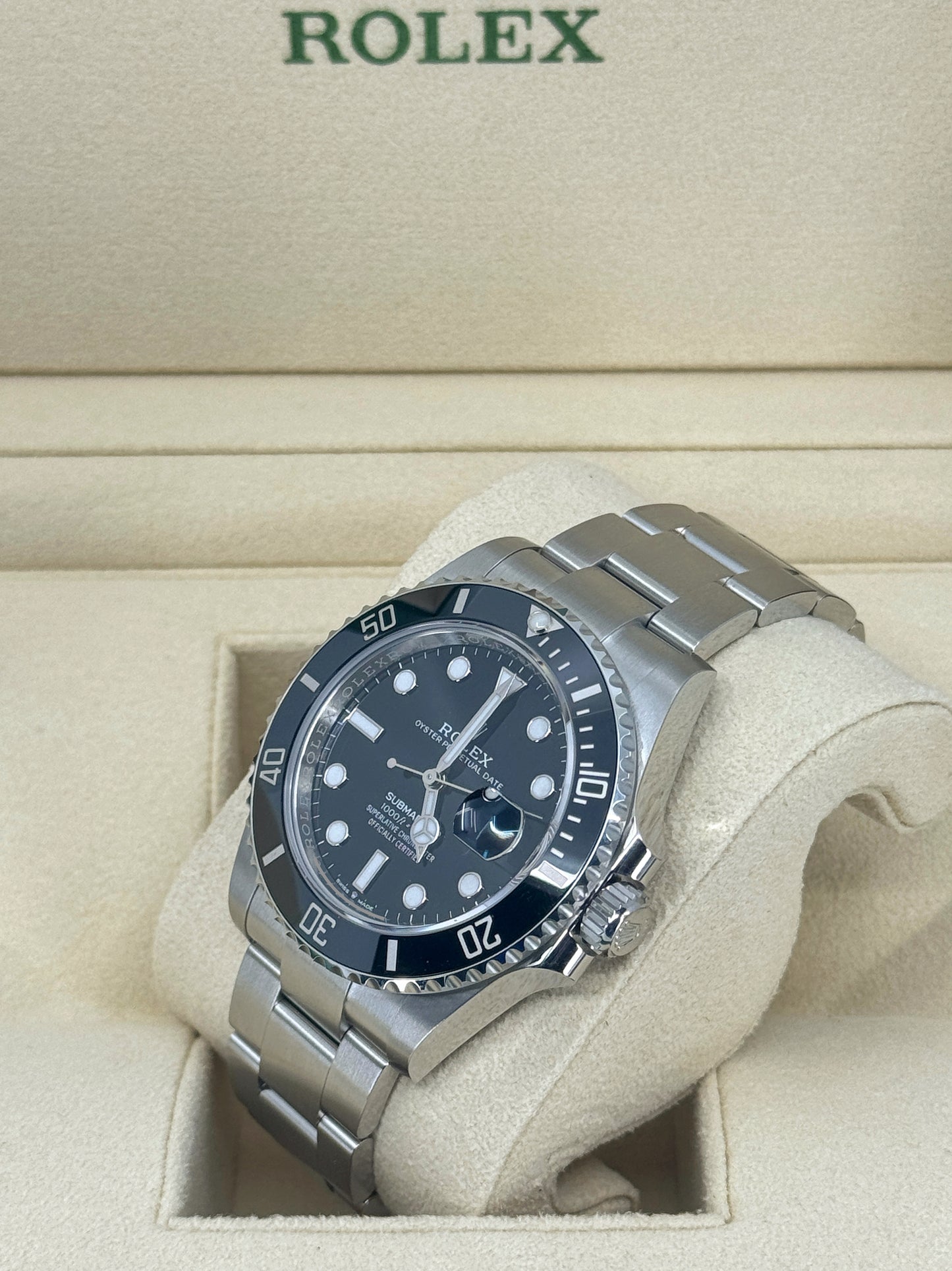 Pre-owned Rolex Submariner 41mm, Date, Stainless Steel, Black, Ref# 126610LN, dated 2024