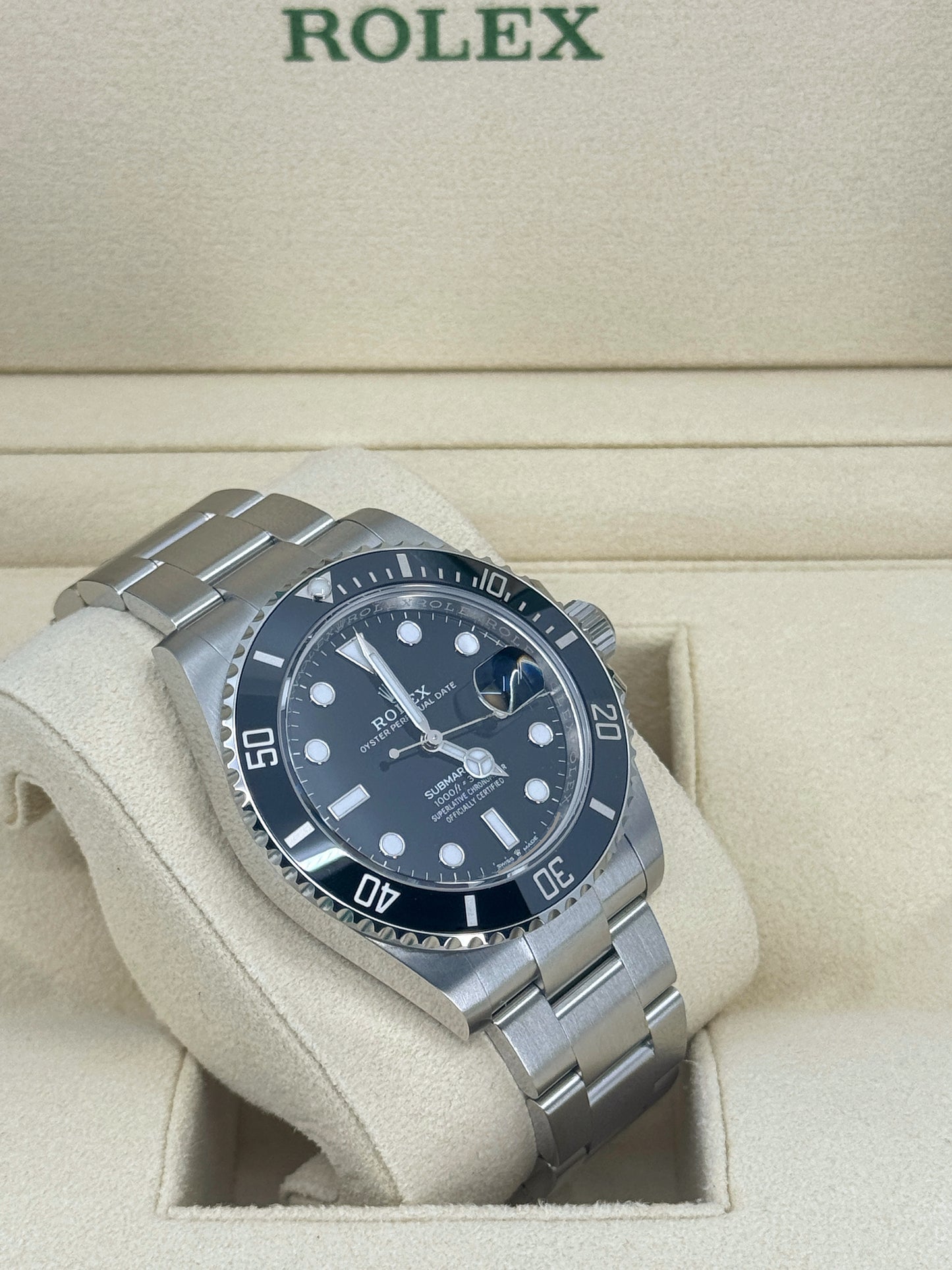Pre-owned Rolex Submariner 41mm, Date, Stainless Steel, Black, Ref# 126610LN, dated 2024