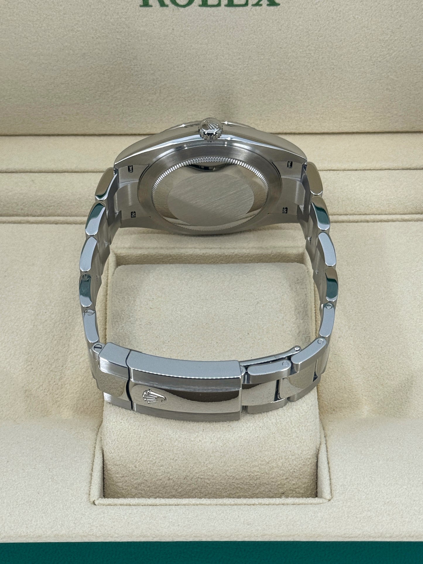 Pre-owned Rolex Datejust 41mm, Stainless Steel, Blue, Oyster, Ref# 126334-0001, dated 2024