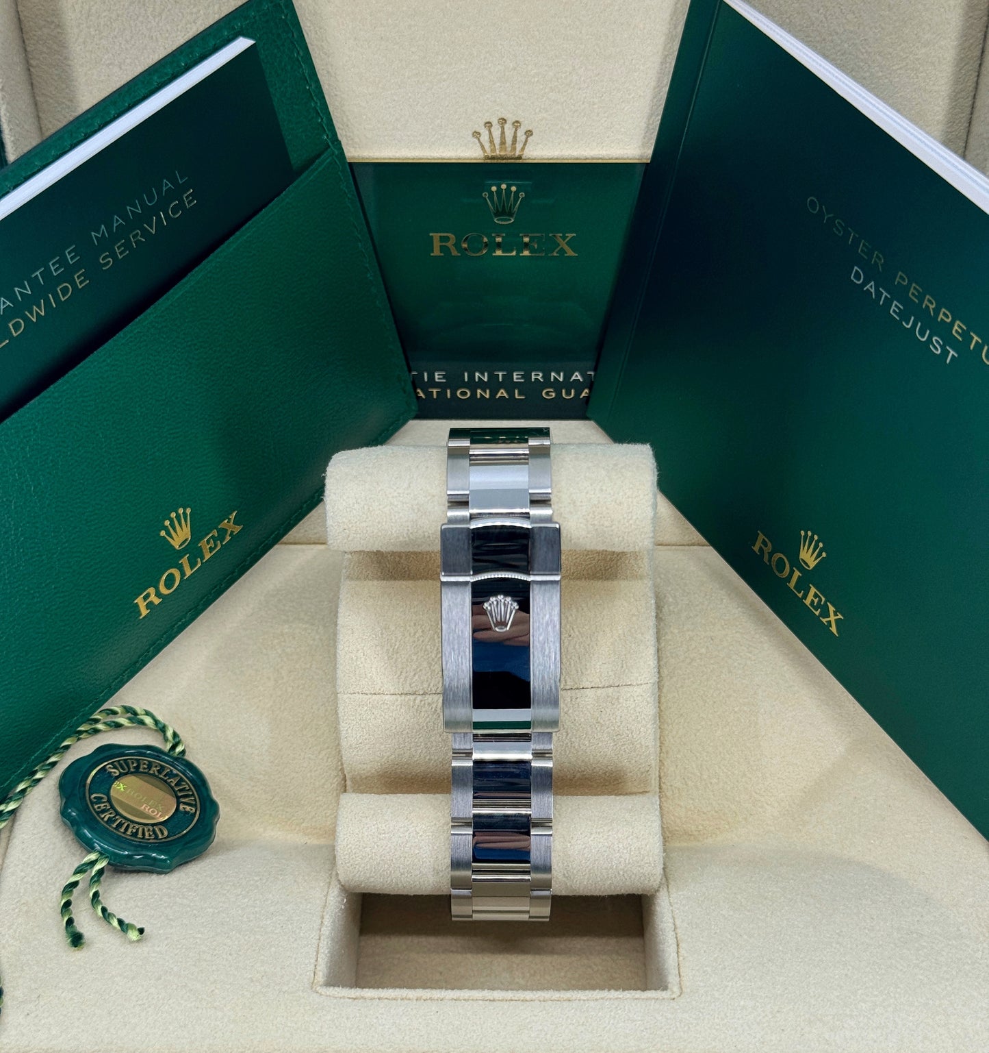 Rolex Datejust 41mm, Stainless Steel, Blue, Oyster, Ref# 126300-0001, dated 2025