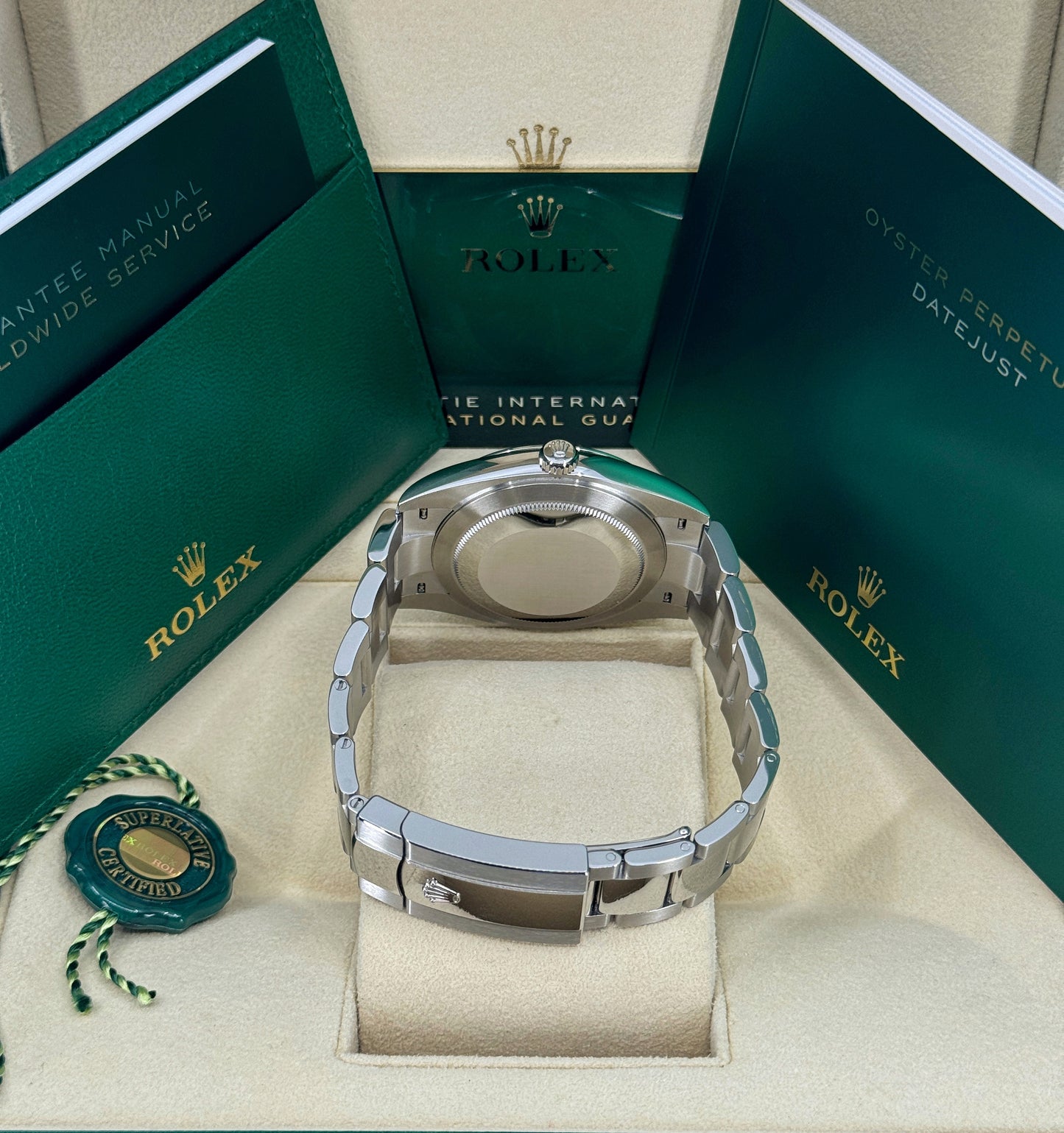 Rolex Datejust 41mm, Stainless Steel, Blue, Oyster, Ref# 126300-0001, dated 2025
