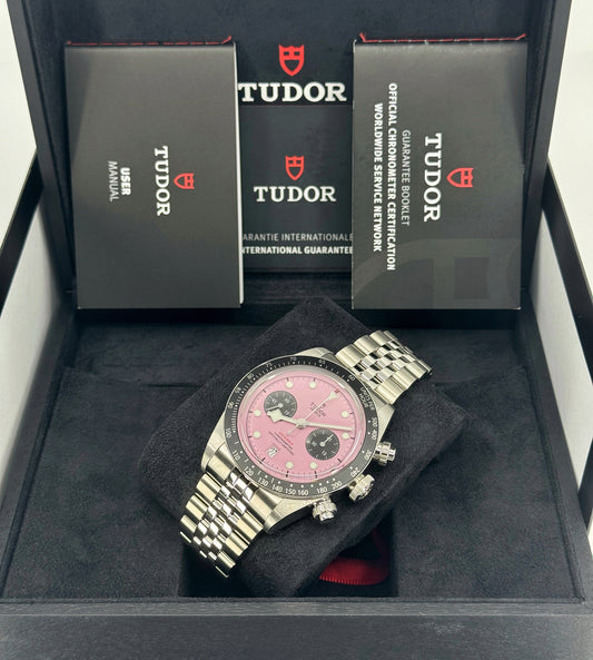 Tudor Black Bay Chrono 41mm, Special Edition, Pink, Ref# 79360N-0019, dated 2025