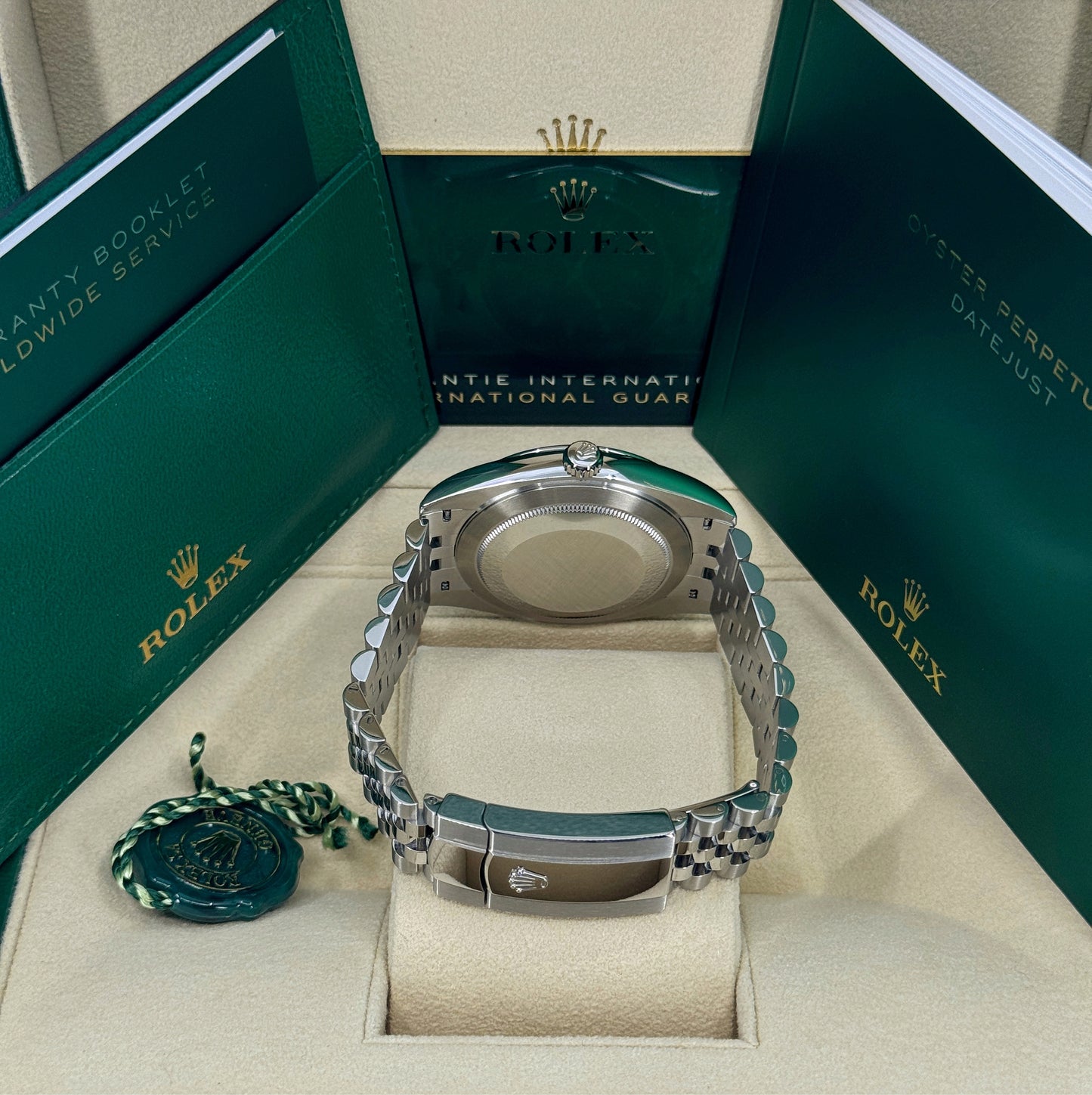 Rolex Datejust 41mm, Stainless Steel, Black, Jubilee, Ref# 126300-0012, dated 2025
