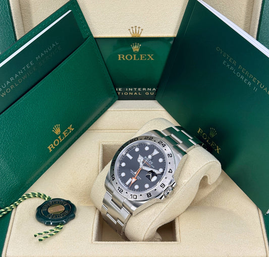 Rolex Explorer II, 42mm, Stainless Steel, Black, Ref# 226570-0002, dated 2025