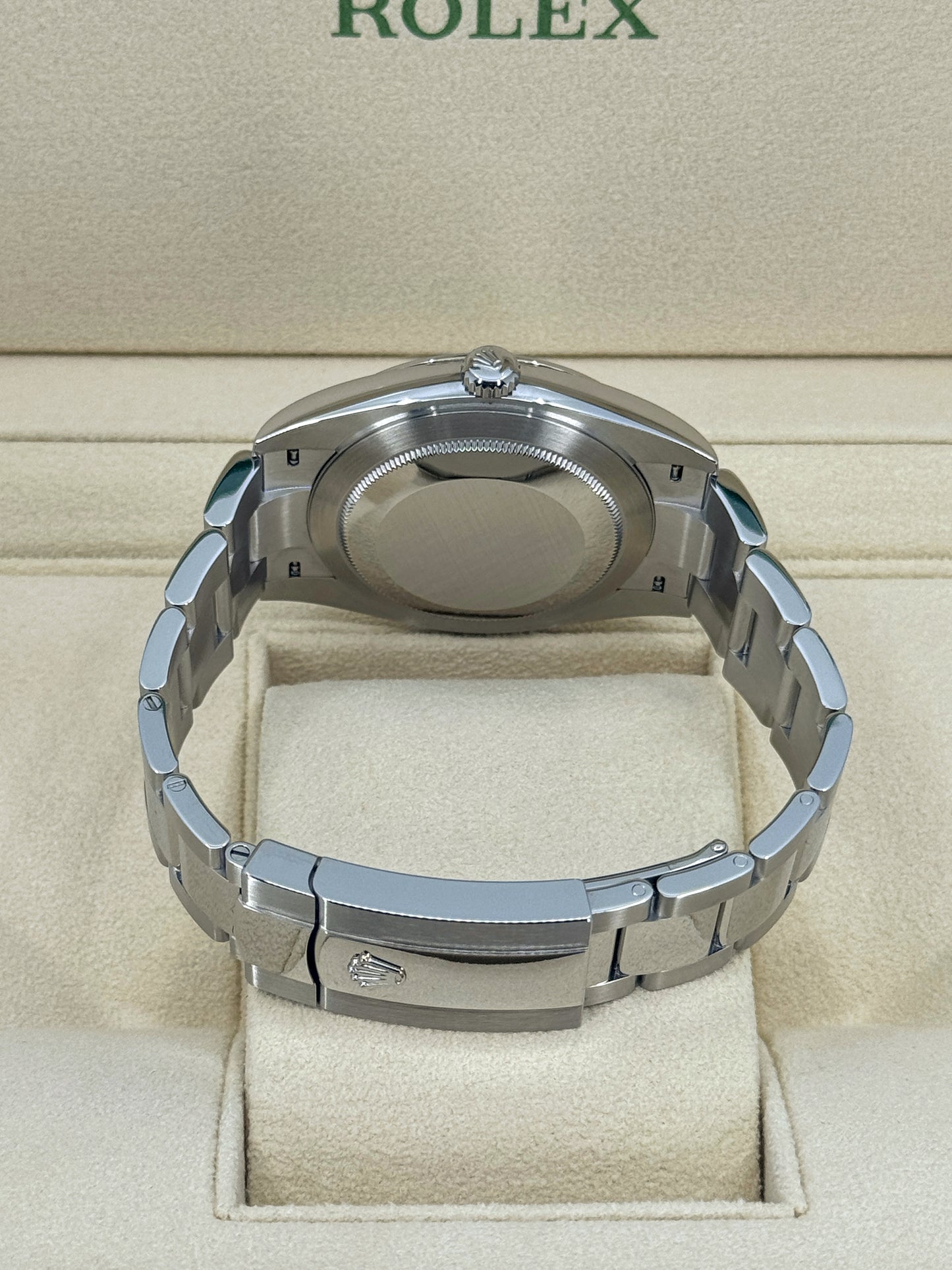 Pre-owned Rolex Datejust 41mm, Stainless Steel, Blue Roman, Oyster, Ref# 126300-0017, dated 2024