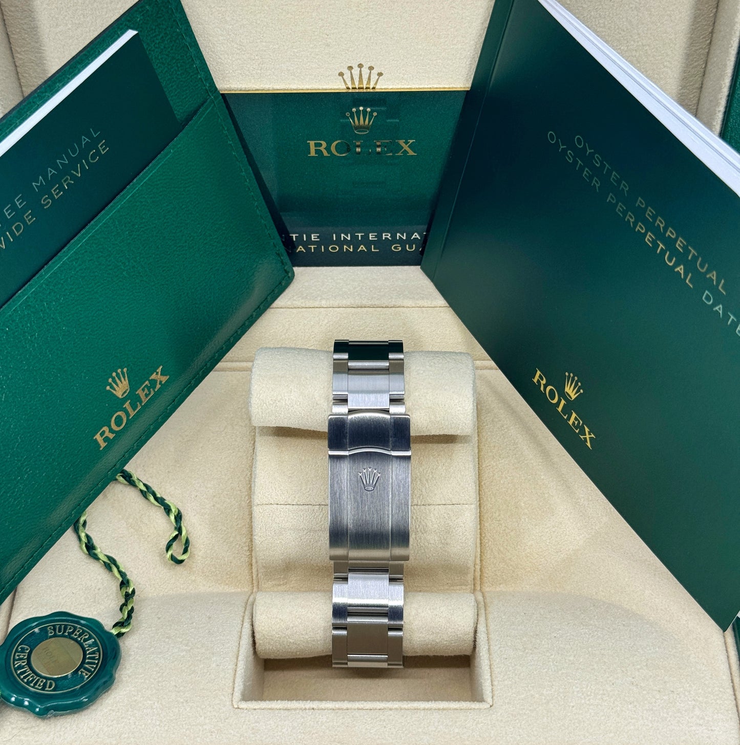 Rolex Oyster Perpetual 36mm, Stainless Steel, Green, Ref# 126000-0005, dated 2025