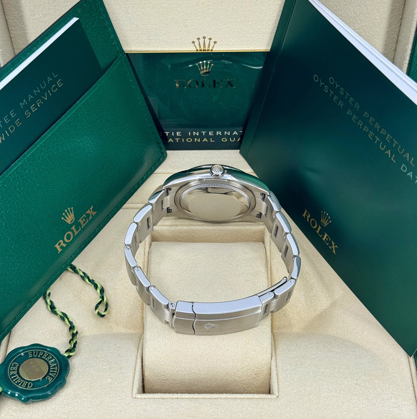 Rolex Oyster Perpetual 36mm, Stainless Steel, Green, Ref# 126000-0005, dated 2025