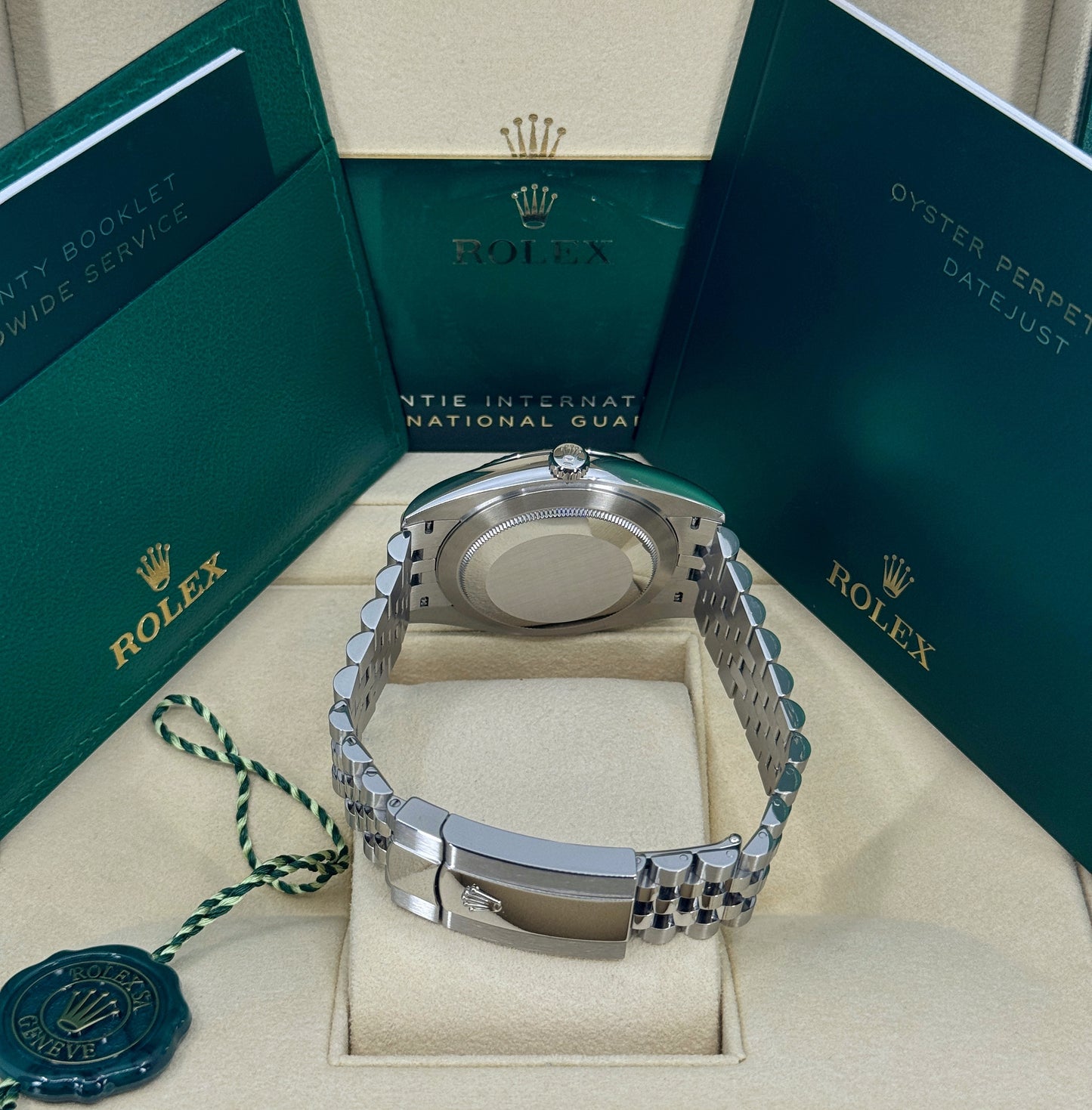 Rolex Datejust 41mm, Stainless Steel, Rhodium Diamond, Jubilee, Ref# 126334-0006, dated 2025