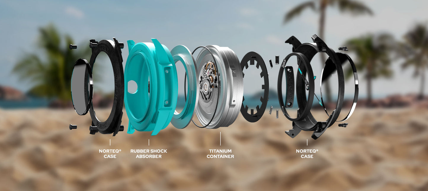 Norqain Wild ONE Skeleton 42mm, Carbon, Turquoise & Black, Ref# NNQ3000QBQ1AS/B007, dated 2025