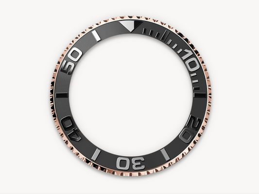 Rolex Yacht-Master 40mm, 18k RG & Oysterflex, Black, Ref# 126655-0002, dated 2025