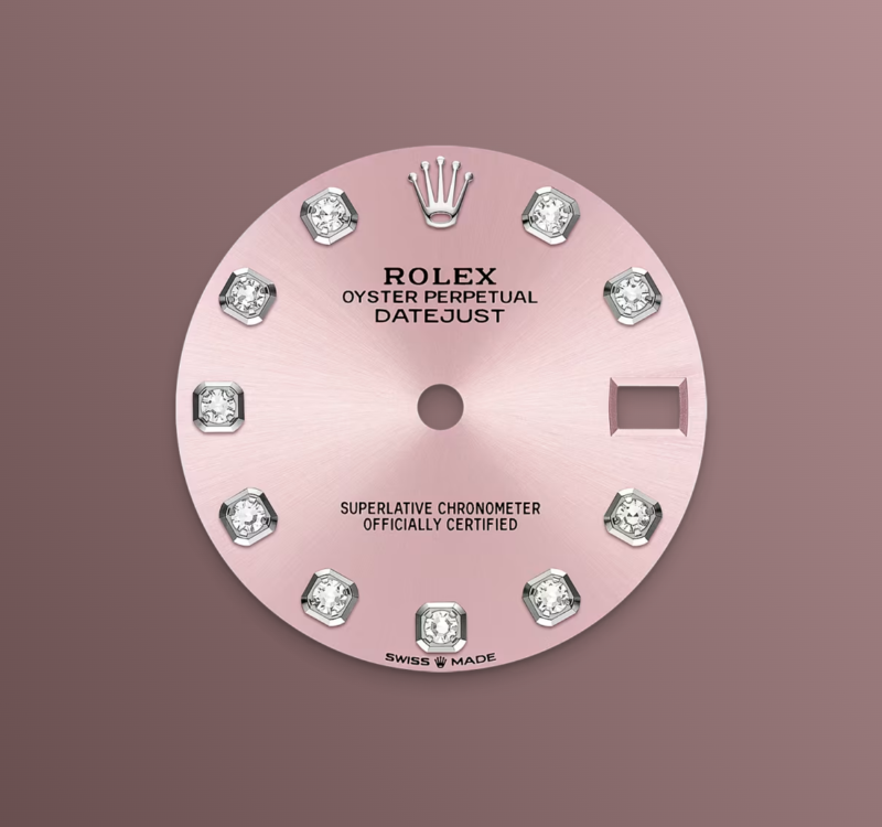 Rolex Datejust 31mm, Stainless Steel, Pink Diamond, Oyster, Ref# 278274-0031, dated 2025