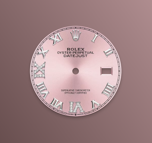 Rolex Datejust 36mm, Stainless Steel, Pink Roman Diamond, Jubilee, Ref# 126234-0031, dated 2025