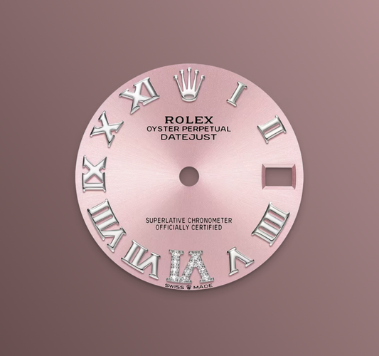 Rolex Datejust 31mm, Stainless Steel, Pink Roman VI Diamond, Jubilee, Ref# 278274-0024, dated 2025