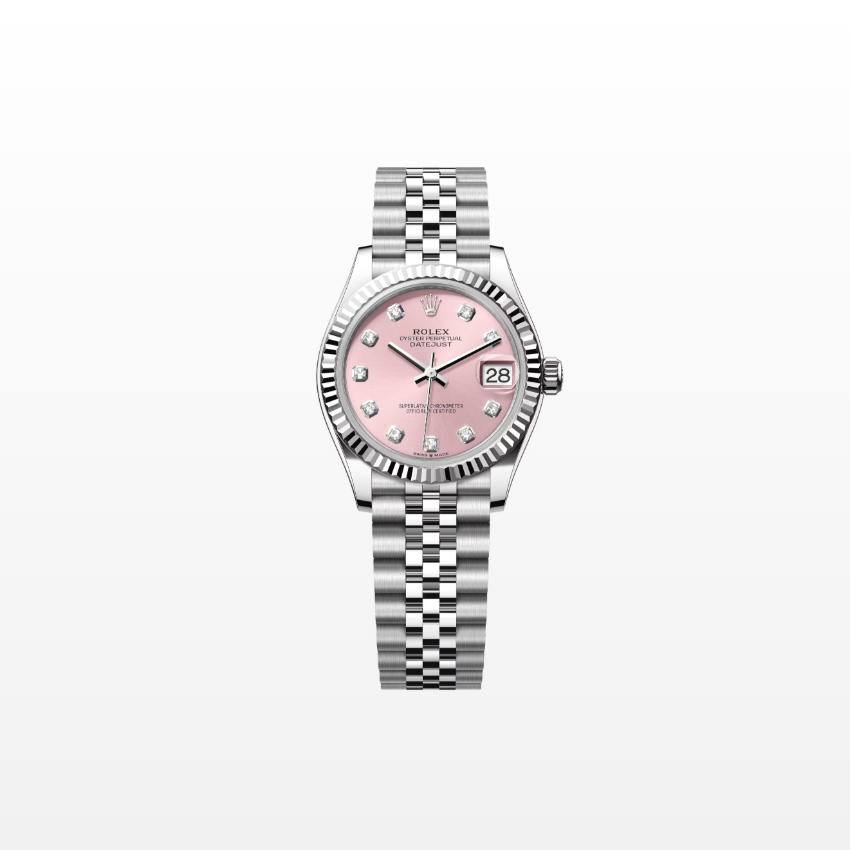 Rolex Datejust 31mm, Stainless Steel, Pink Diamond, Jubilee, Ref# 278274-0032, dated 2025