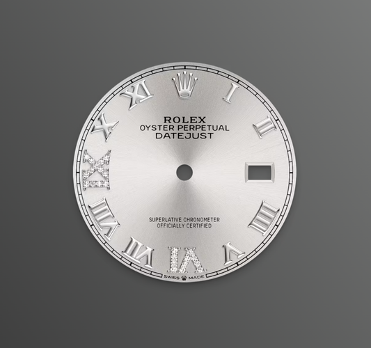 Rolex Datejust 36mm, Stainless Steel, Silver Roman Diamond, Oyster, Ref# 126234-0030, dated 2025