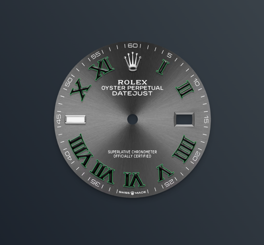 Rolex Datejust 36mm, Stainless Steel, Wimbledon, Slate, Jubilee, Ref# 126200-0017, dated 2025