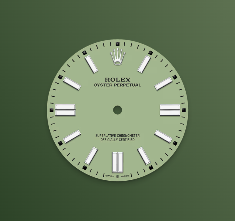Rolex Oyster Perpetual 41 mm, Stainless Steel, Pistachio, Ref# 134300-0006, dated 2025