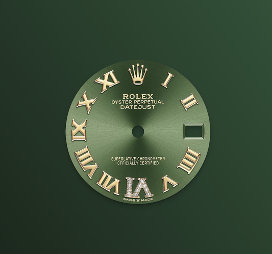 Rolex Datejust 31mm, 18k YG & Stainless Steel, Green Diamond VI, Jubilee, Ref# 278273-0016, dated 2026