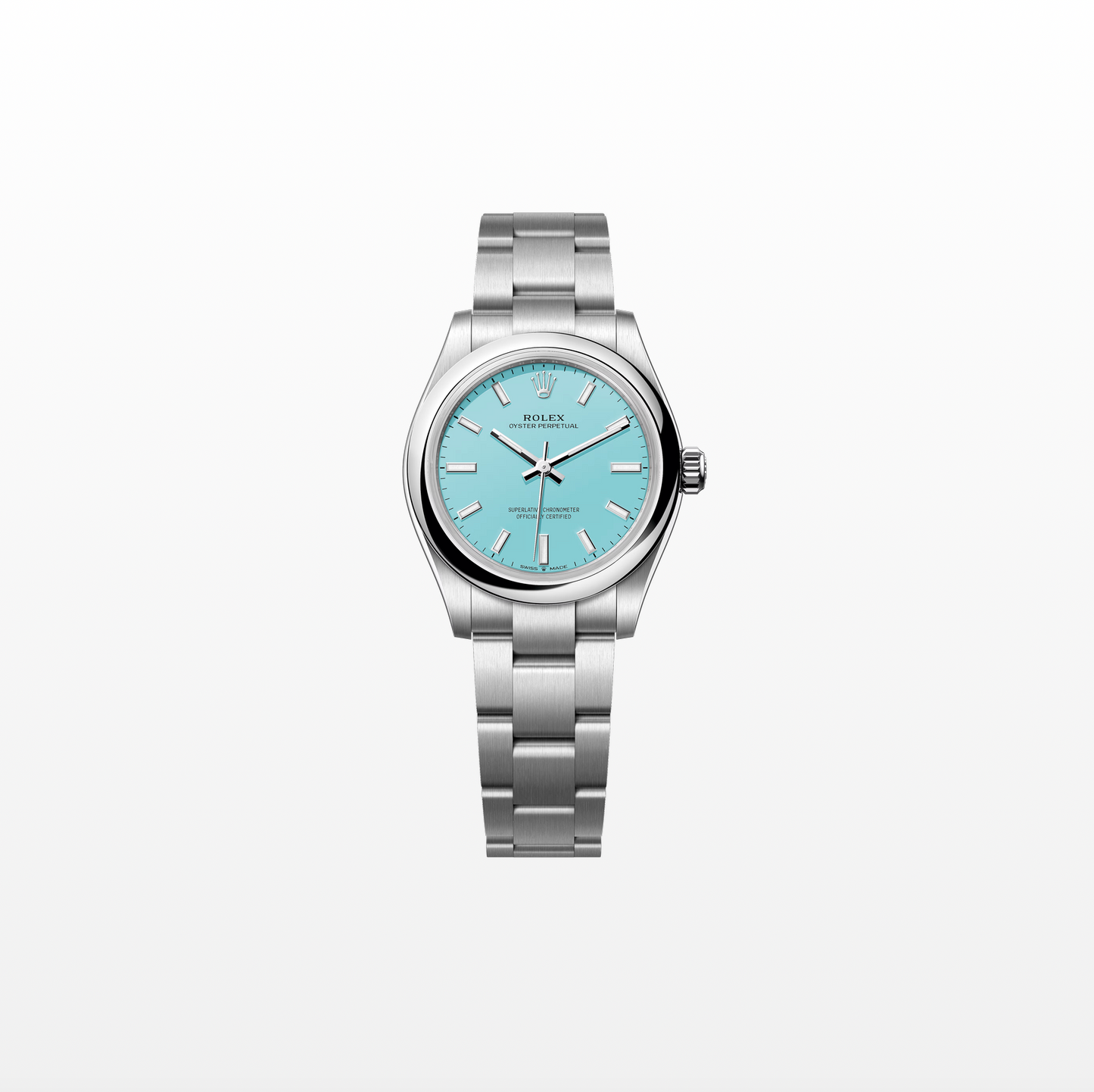 Rolex Oyster Perpetual 31mm, Stainless Steel, Turquoise, Ref# 277200-0007, dated 2025