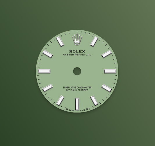 Rolex Oyster Perpetual 28mm, Stainless Steel, Pistachio, Ref# 276200-0006, dated 2025