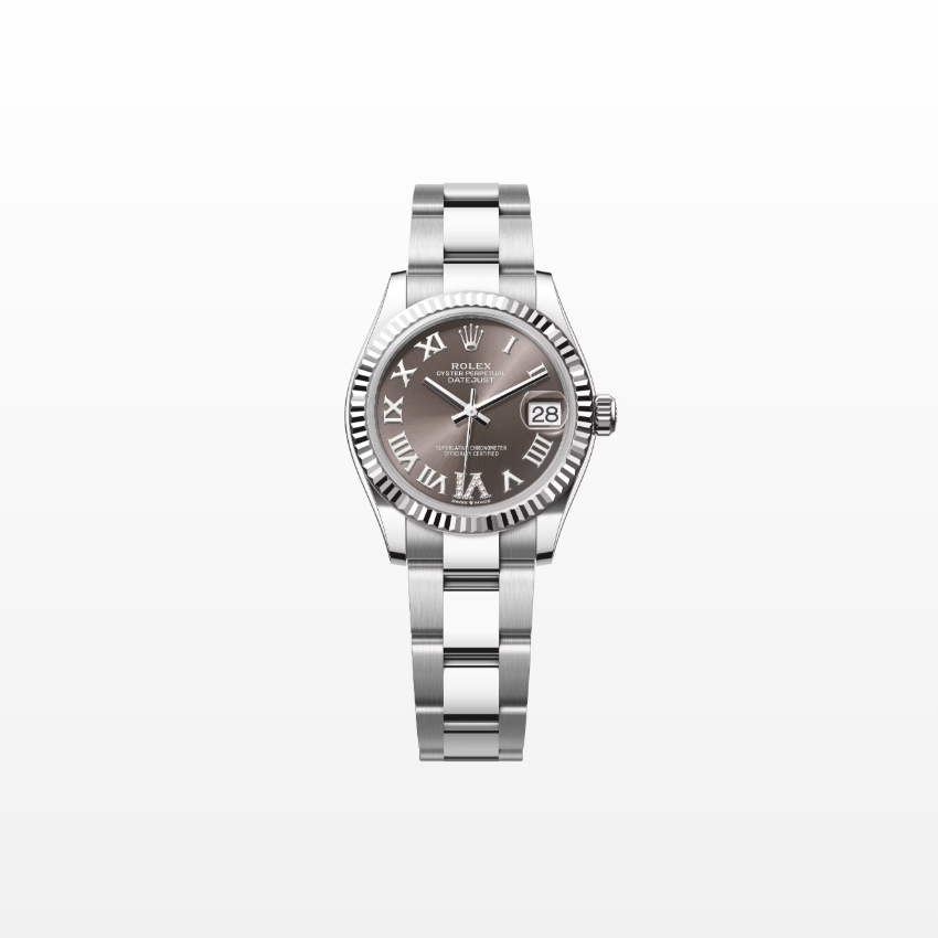 Rolex Datejust 31mm, Stainless Steel, Grey Roman VI Diamond, Oyster, Ref# 278274-0027, dated 2025