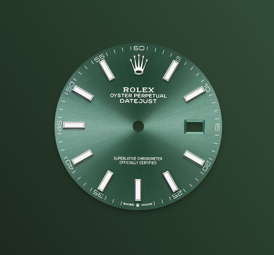 Rolex Datejust 41mm, Stainless Steel, Green, Oyster, Ref# 126334-0027, dated 2025