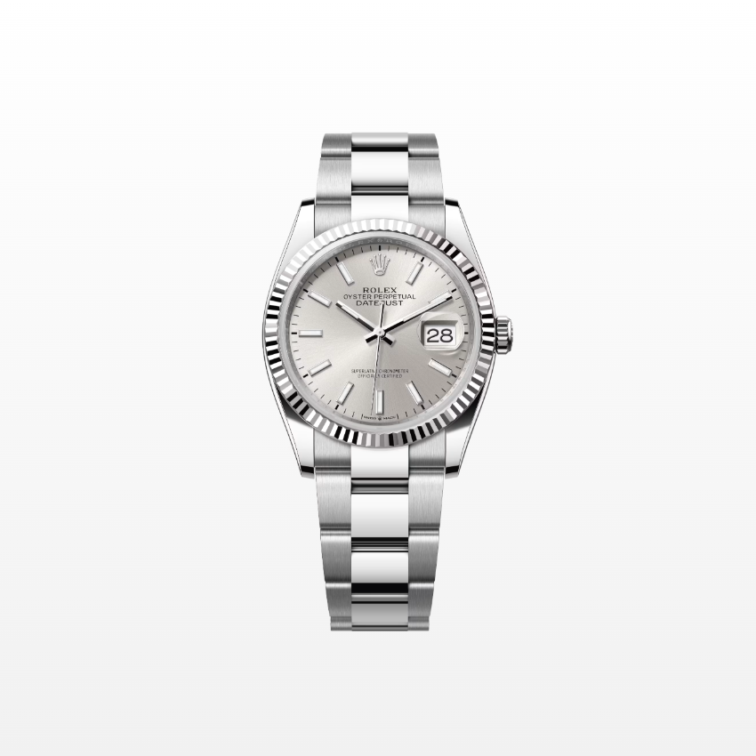Rolex Datejust 36mm, Stainless Steel, Silver, Oyster, Ref# 126234-0014, dated 2025