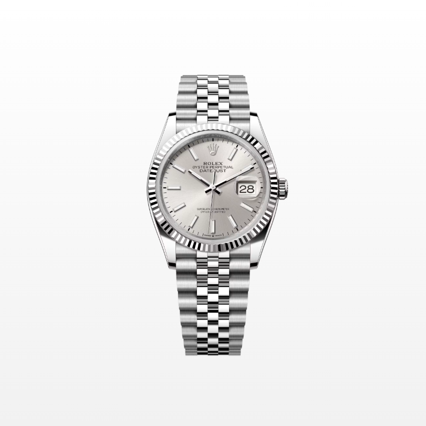 Rolex Datejust 36mm, Stainless Steel, Silver, Jubilee, Ref# 126234-0013, dated 2025