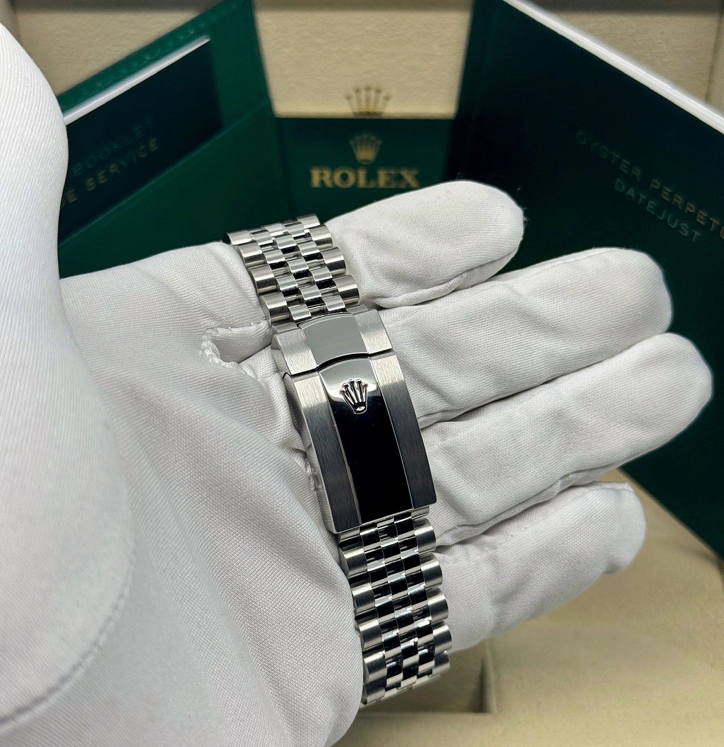 Rolex Datejust 41mm, Stainless Steel, Blue, Jubilee, Ref# 126300-0002, dated 2025