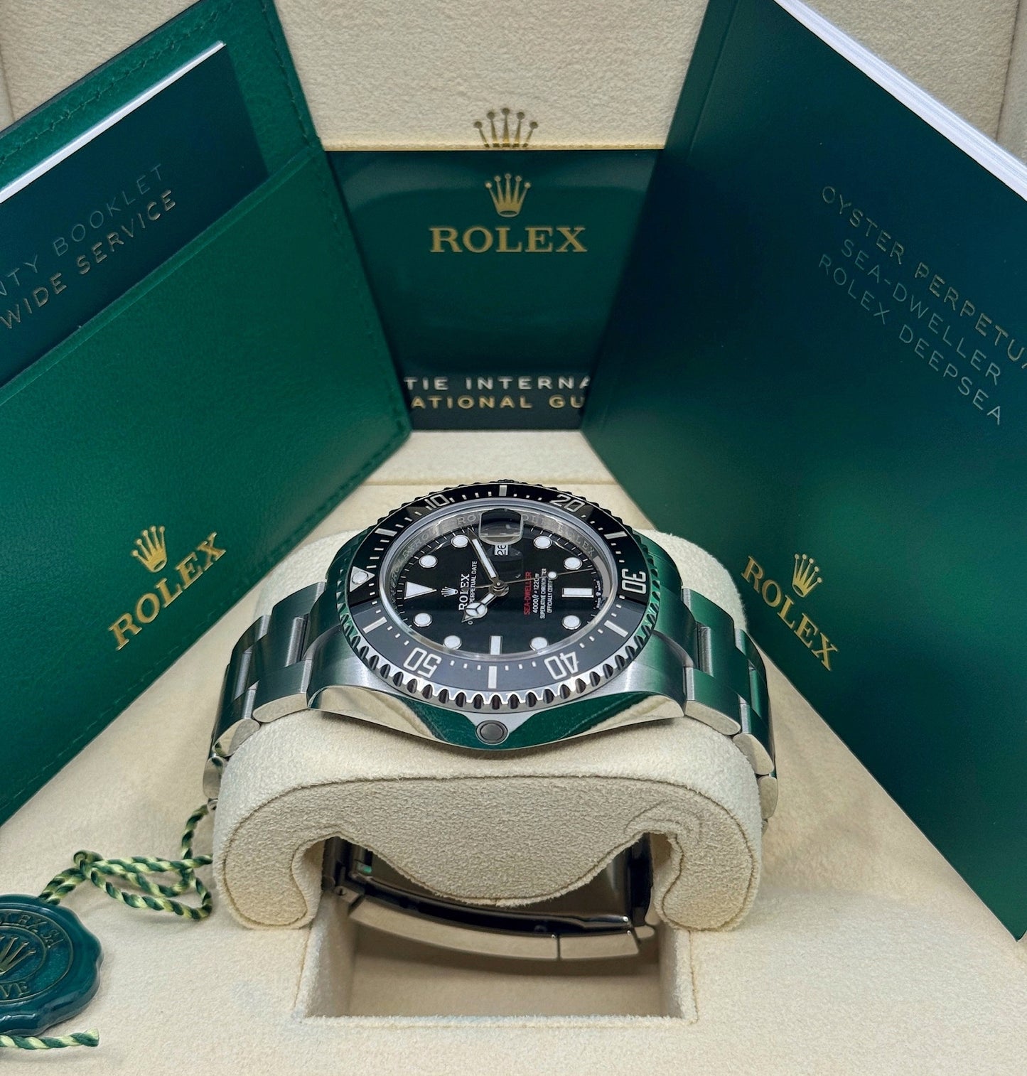 Rolex Sea-Dweller 43mm, Stainless Steel, Red Letters, Black, Ref# 126600, dated 2025