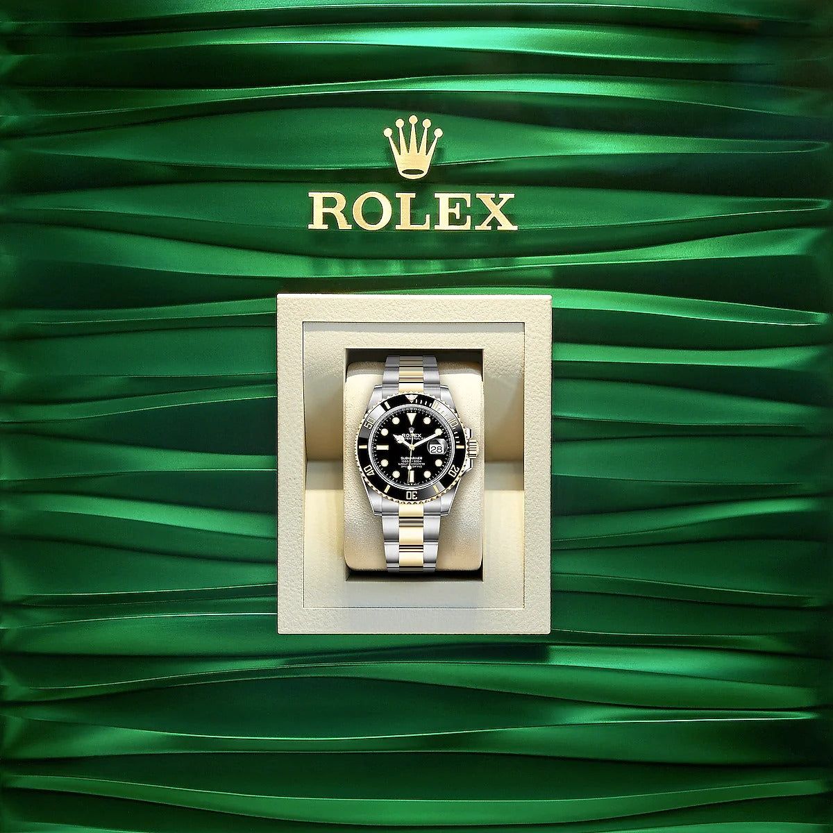 Rolex Submariner 41mm, Date, 18k YG & Stainless Steel, Black, Ref# 126613LN, dated 2025