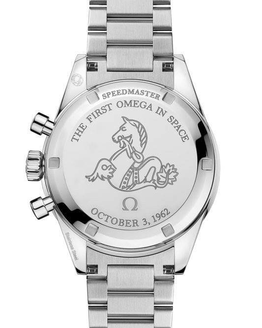 Omega Speedmaster, First in Space, 39.7mm, Stainless Steel, Blue‑Grey, Ref# 310.30.40.50.06.001, dated 2025