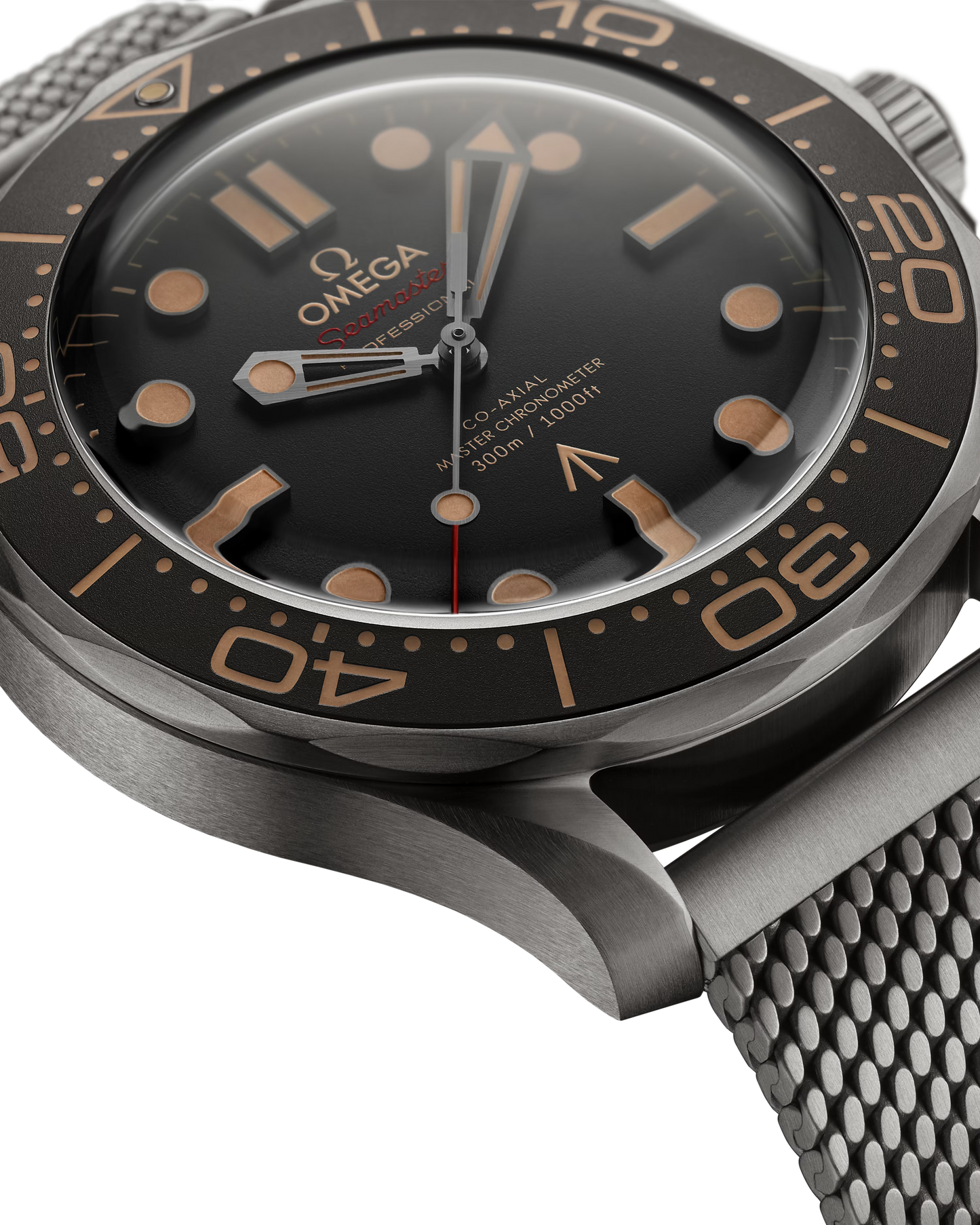 Omega Seamaster Diver 300M, James Bond 007 Edition, 42mm, Titanium, Brown, Ref# 210.90.42.20.01.001, dated 2025