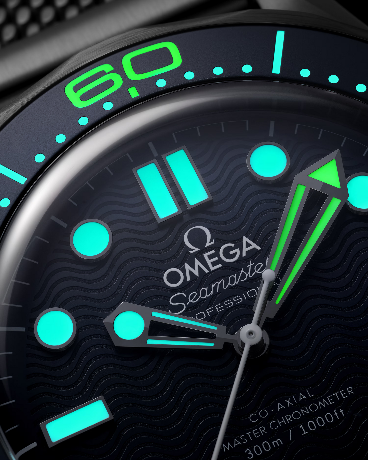 Omega Seamaster Diver 300M, James Bond 007 60th Anniversary Edition, 42mm, Stainless Steel, Blue, Ref# 210.30.42.20.03.002, dated 2025