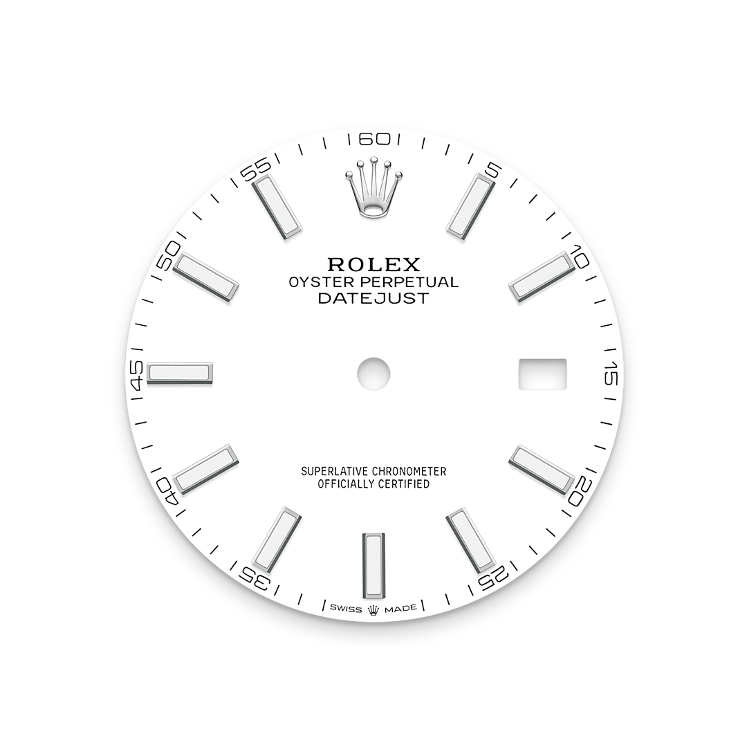 Rolex Datejust 41mm, Stainless Steel, White, Jubilee, Ref# 126300-0006, dated 2025