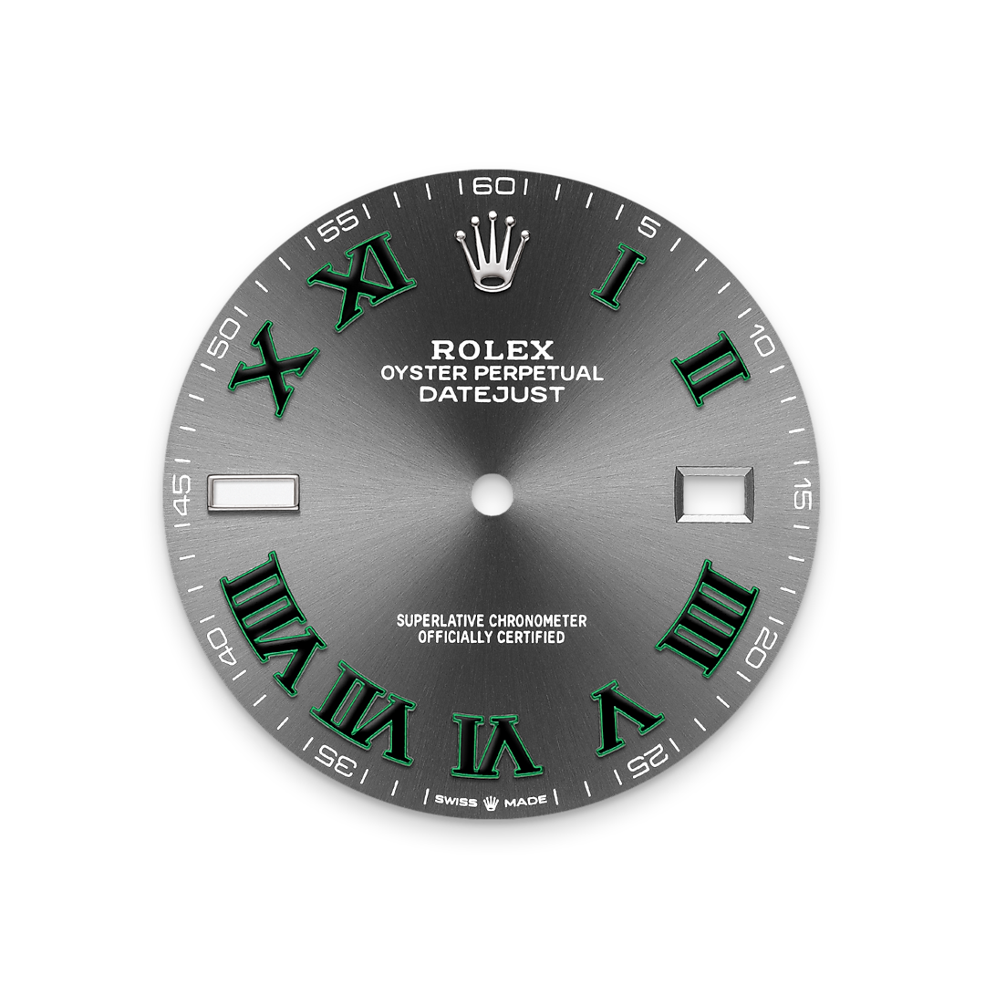 Rolex Datejust 41mm, Stainless Steel, Wimbledon, Slate, Oyster, Ref# 126334-0021, dated 2025