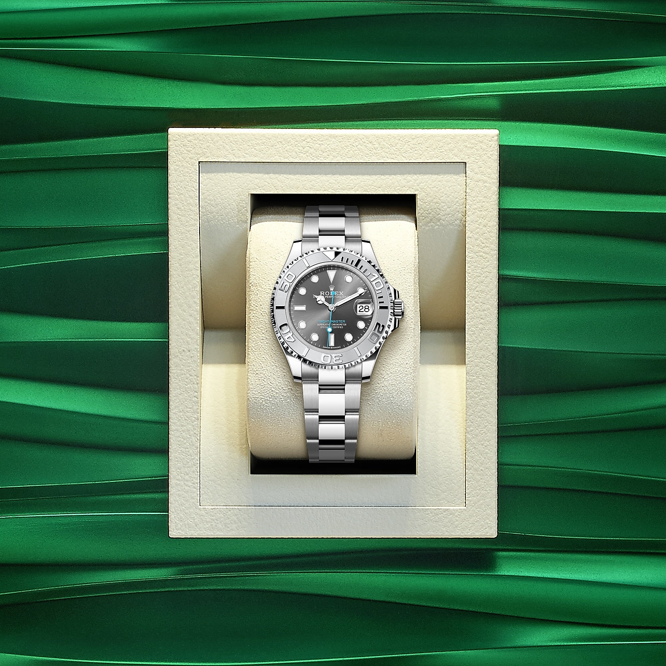 Rolex Yacht-Master 37mm, Stainless Steel, Rhodium, Ref# 268622, dated 2025